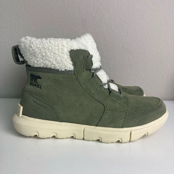 Sorel Shoes - Sorel Women’s Explorer Next Carnival Boot Stone Green/Bleached Ceramic sz 7.5